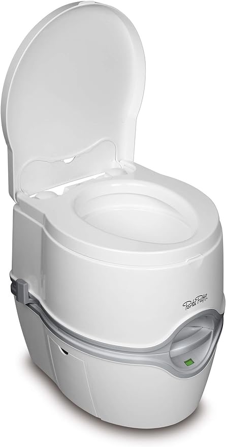 Thetford 92306 Porta Potti 565E (Electric) Portable Toilet, White-Grey, 448 x 388 x 450 mm