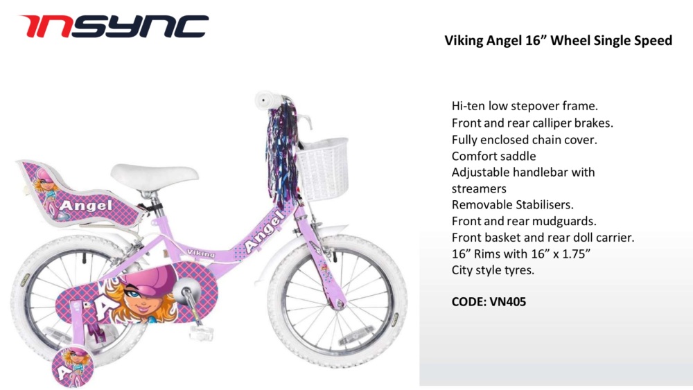 Viking Angel 16” Wheel Single Speed Bike