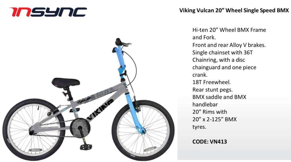Viking Vulcan 20” Wheel Single Speed BMX