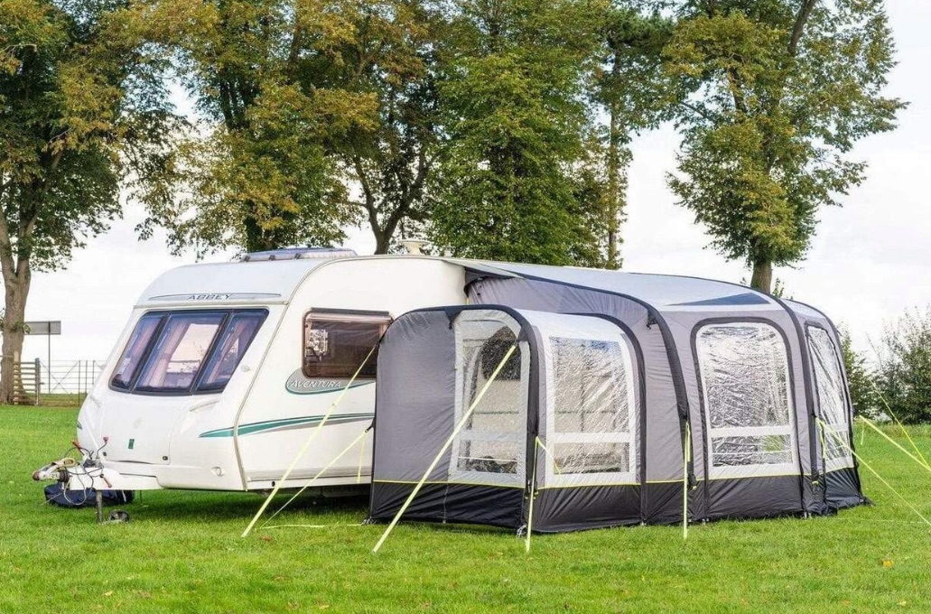 OLPRO View 300 Caravan Inflatable Air Porch Awning With Porch Extension