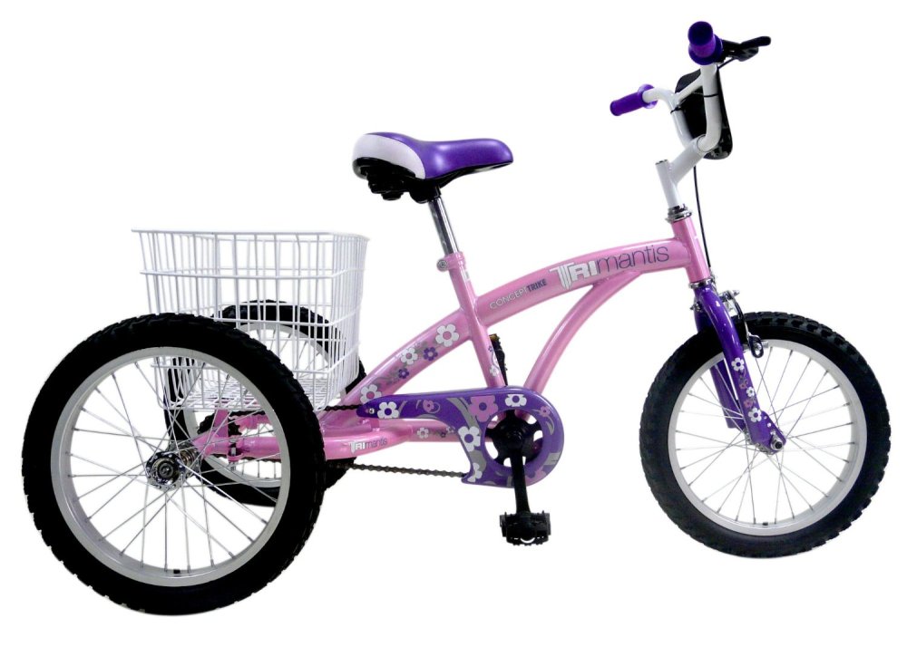 Concept Tri Mantis Girls Single Speed Trike 16 Wheel Pink Lilac