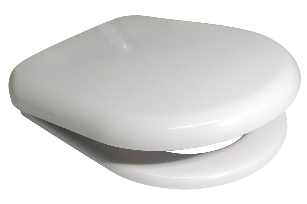 Euroshowers PP D shape toilet seat, Universal D toilet seat with top and bottom fix included