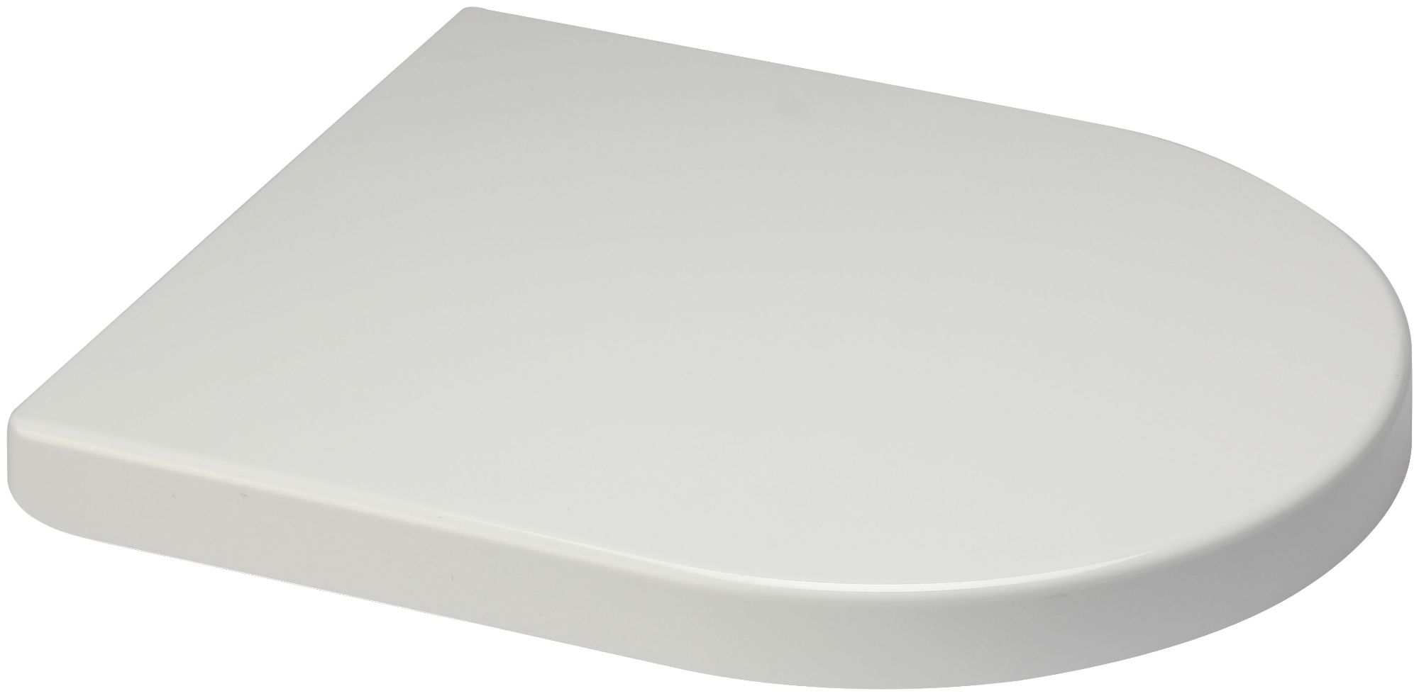 D Shape toilet seat with 230 mm hinge, white slow d shape toilet seat wide hinge, replacement d