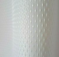Euroshowers Diamond White Shower Curtain LUXE 180 x 200 w/Rings