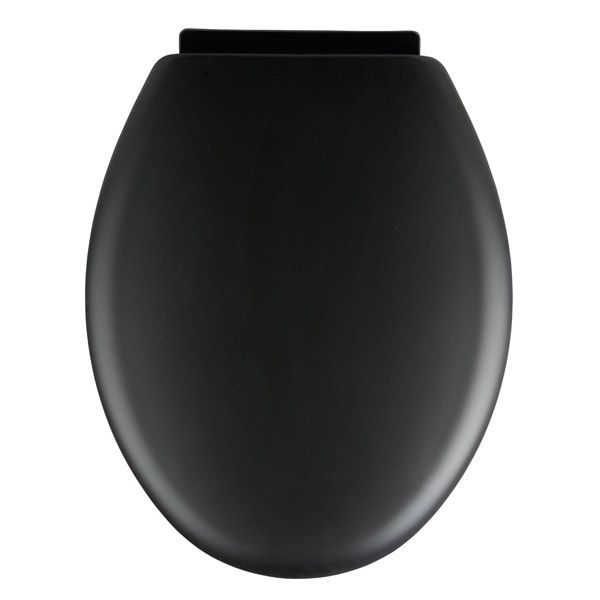 Wenko Forano 20596100 Black Soft Touch Toilet Seat