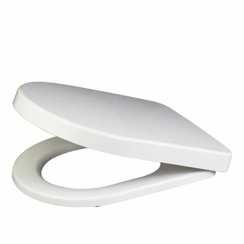 Long D Shape Toilet Seat- by Family Seat - OPEN BOX