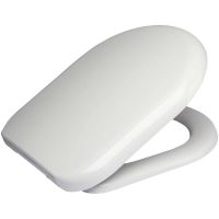 RTS D Shape 230mm Wide Hinge Soft Close Quick Release Toilet Seat - 370 mm seat width