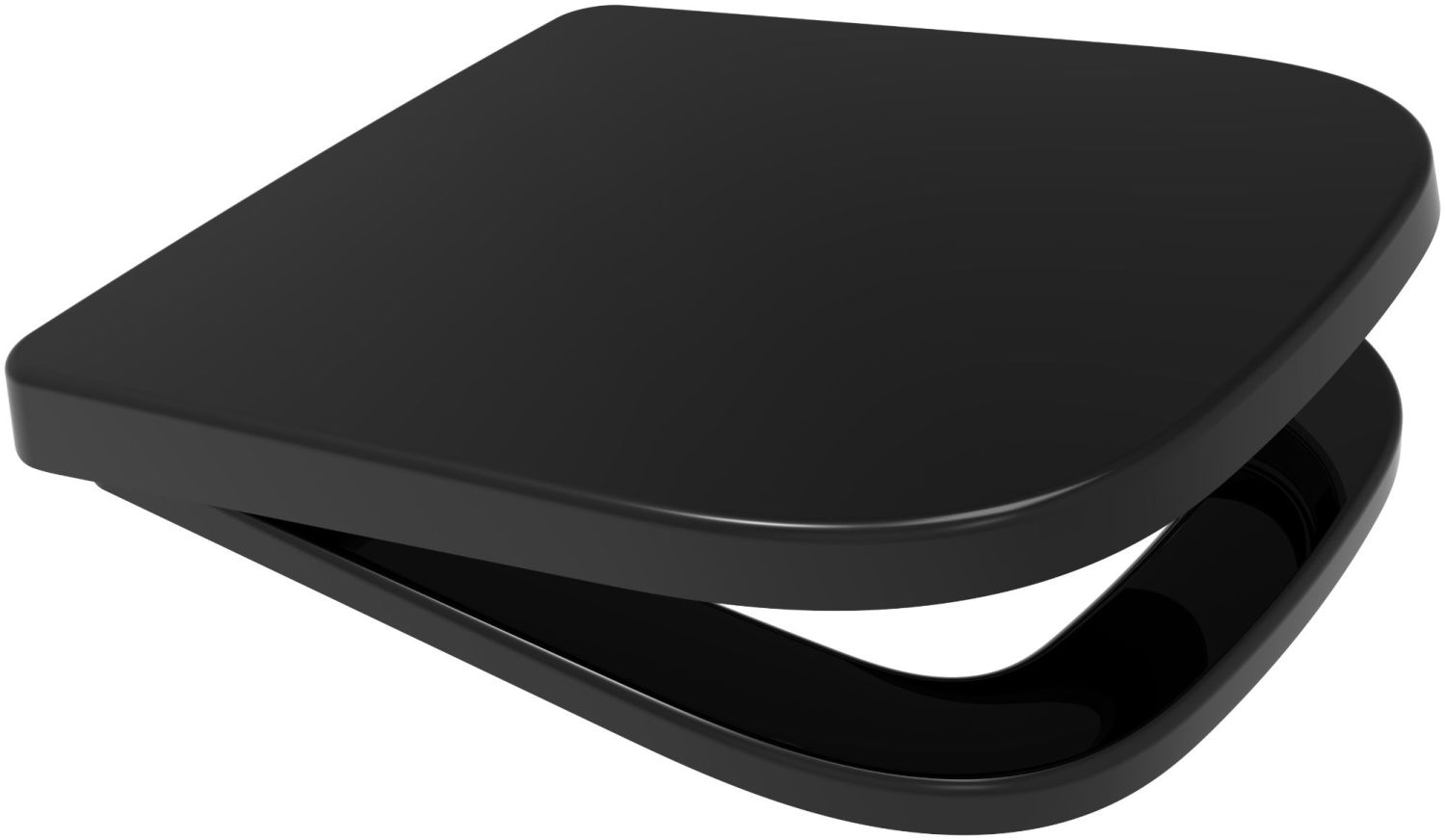 RTS Anthracite Dark Grey Slate Square shape slow close toilet seat