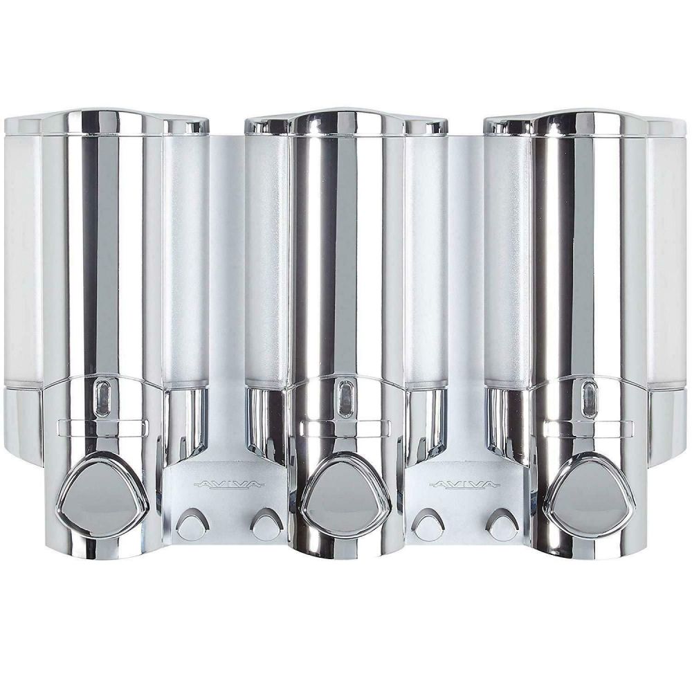 Aviva Triple Chamber Shower Soap Dispenser in Chrome