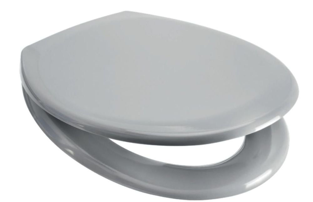 Euroshowers Light Grey Slow Close Quick Release Toilet Seat - Rainbow Serie