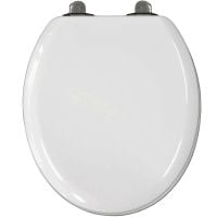 Bemis Michigan Top Fix Slow Close White Moulded Wood Toilet Seat - 5017cl