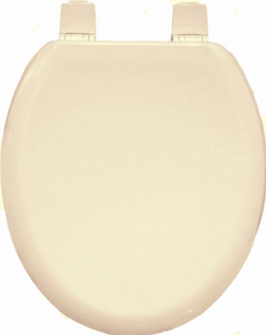Bemis Soft Cream Moulded Wood Chicago Toilet Seat w/ STA-TITE - 5000ART766