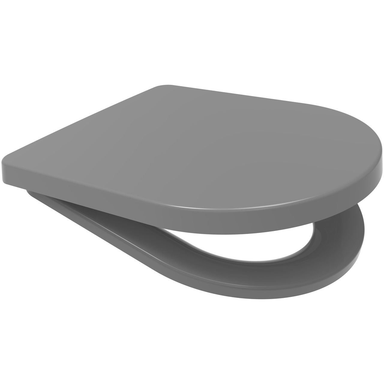 This Middle d shape toilet seat is made of hardwearing Duroplast, is