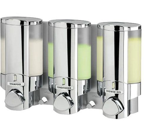 Aviva Triple Chamber Shower Soap Dispenser in Chrome - 36320
