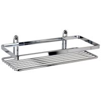 Shower Shelf - Satina Chrome Rectangle Single Unit - 58190