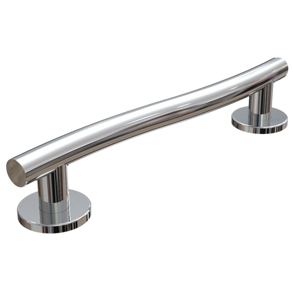 WAVE Contemporary Polished Stainless Steel Grab Rails 30cm - 45cm - 60cm