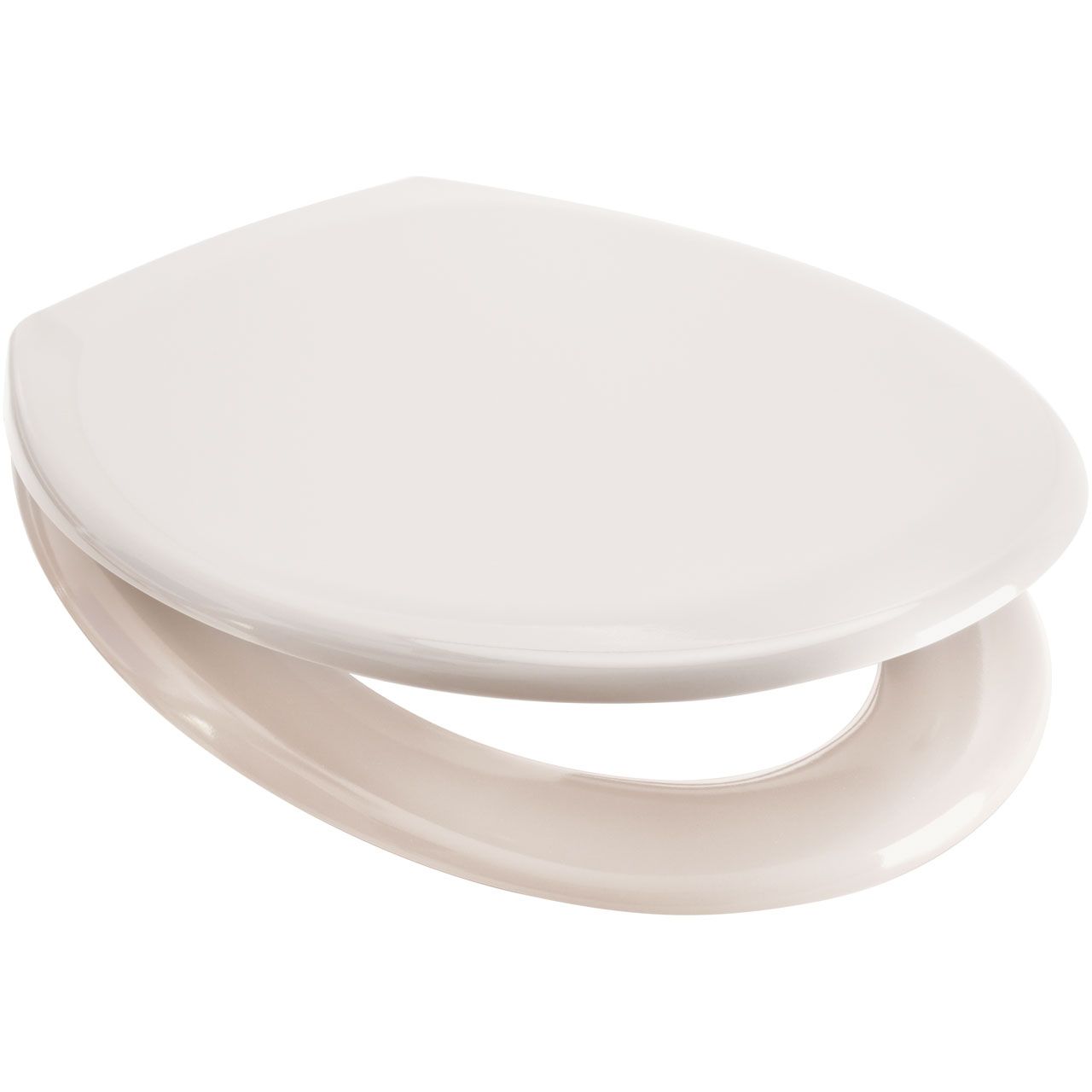 Bemis Soft Cream Moulded Wood 5000 Chicago Toilet Seat UltraFix, sta