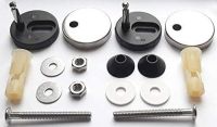 Top / Bottom Fix Blind Hole Back to Wall Toilet Seat Fixings / Fittings / Hinges / 6mm pins