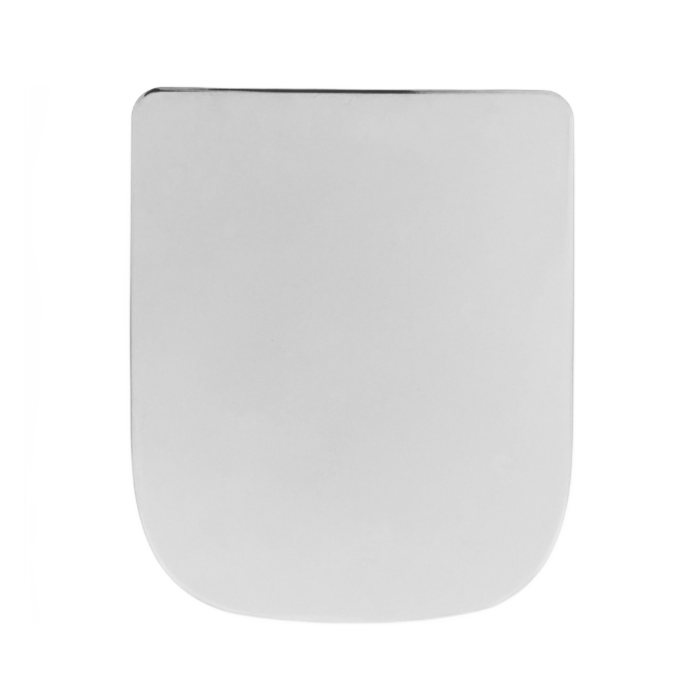 Euroshowers 87370 V20 ONE Abattant WC carré à fermeture amortie Blanc 356  mm x 434 mm