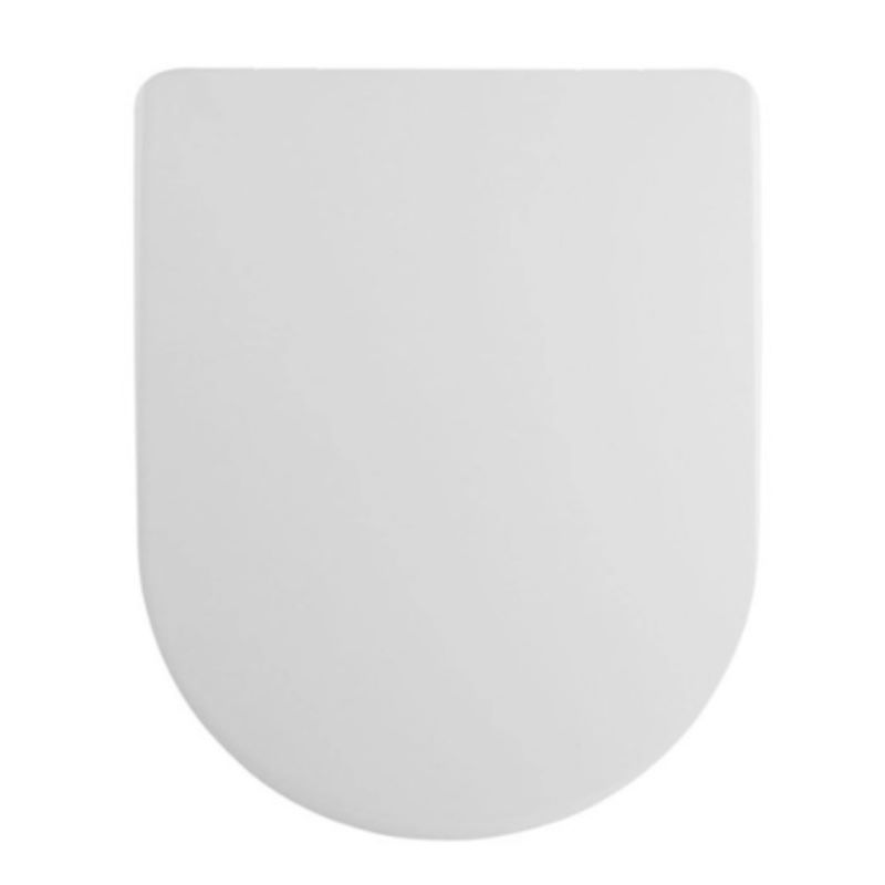 Euroshowers Middle D Style  White Toilet Seat 449mm - 87810
