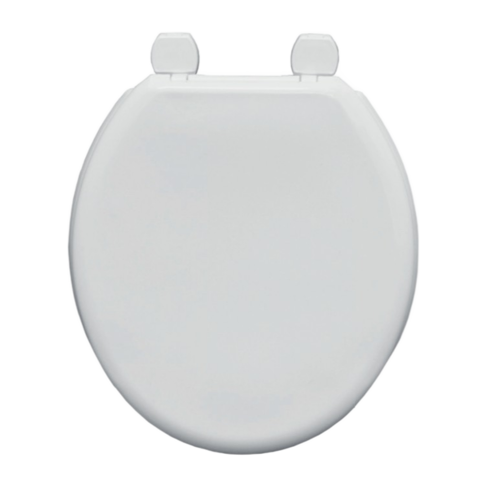 Bemis Stirling Wider Oval Bottom Fix Plastic Toilet Seat w/Ultrafix -384mm width- 108030000