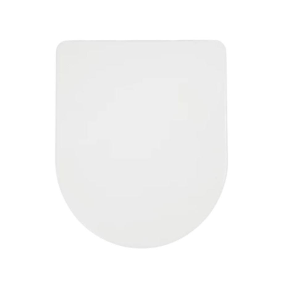 OPEN BOX Euroshowers Short D One White Toilet Seat 424mm - 88210