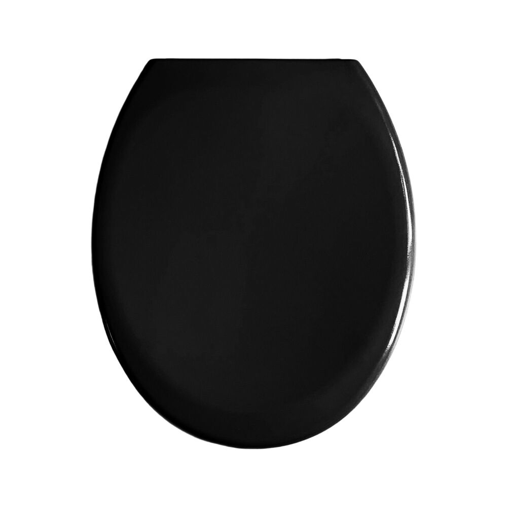OPEN BOX RTS Black Duroplast Soft Close Toilet Seat w/ Quick Release - 84338