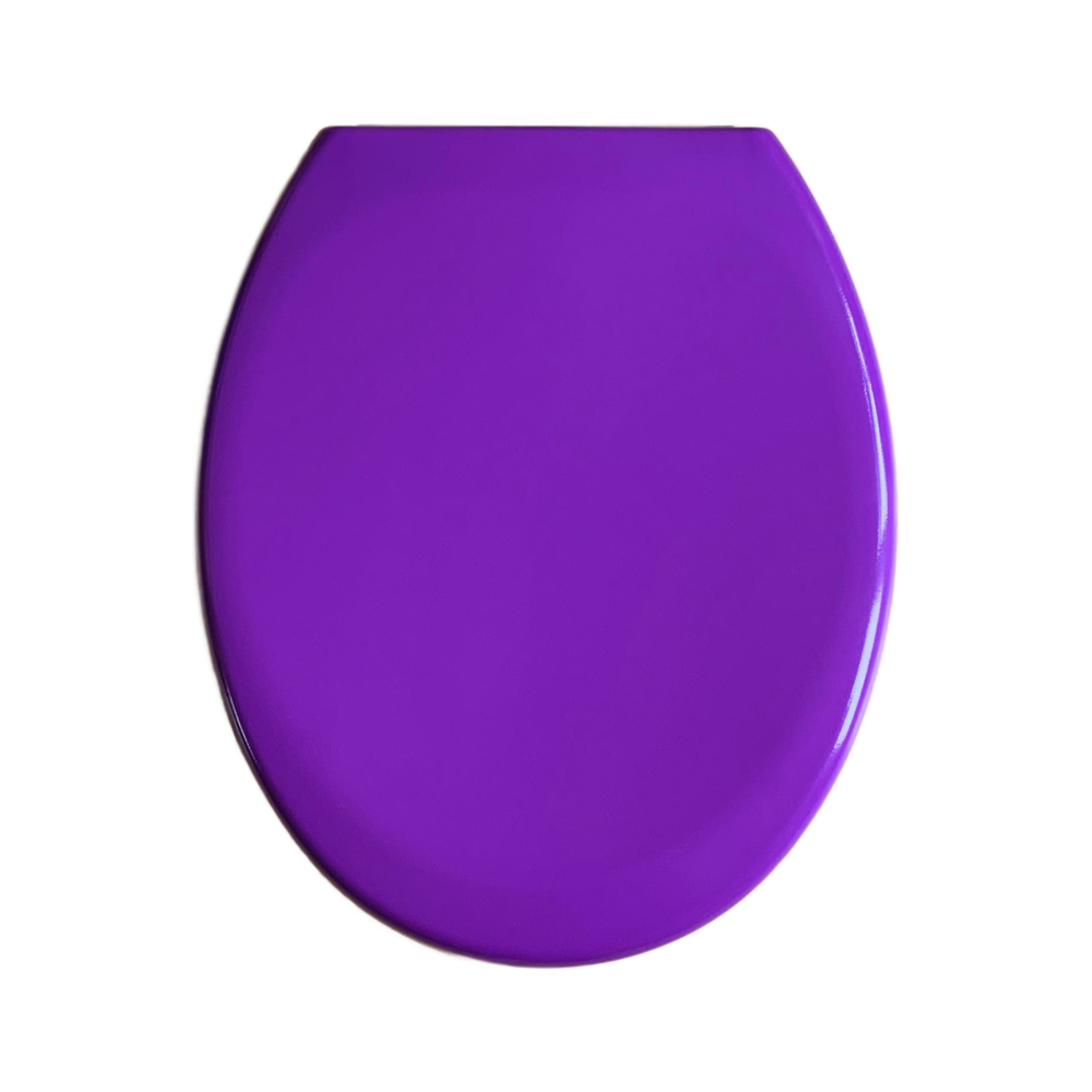 OPEN BOX Purple Duroplast Soft Close Toilet Seat w/ One Button Release - 84440