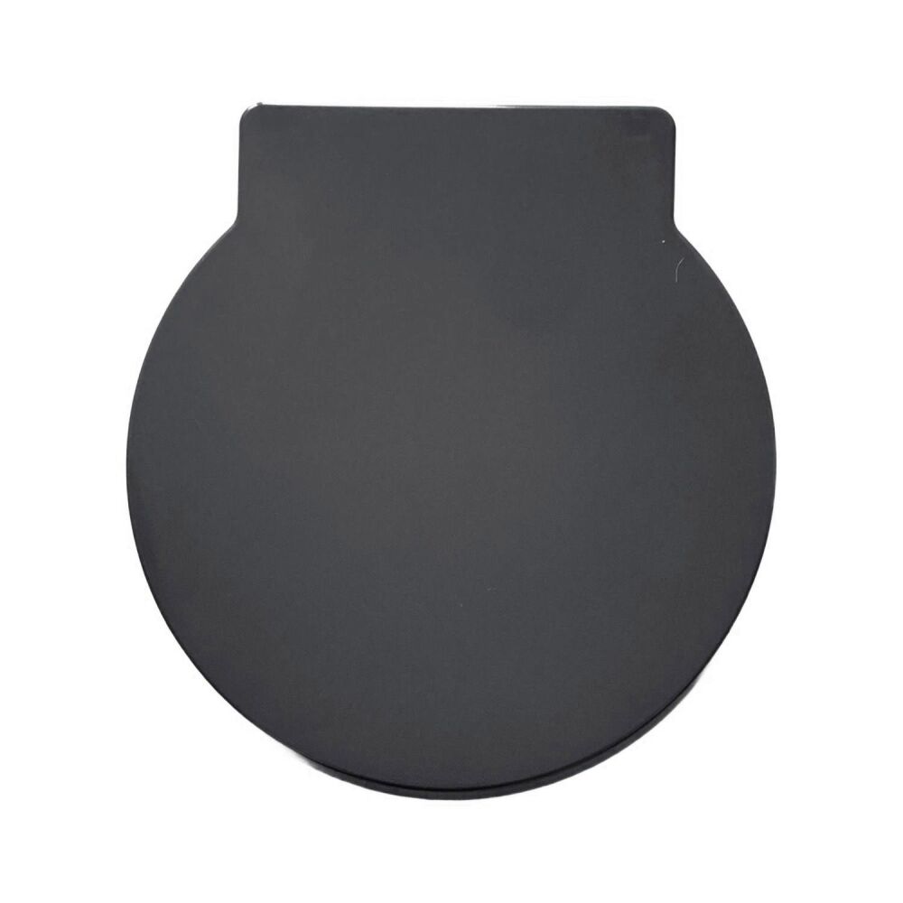 OPEN BOX RTS Anthracite Round 400X420MM Top Fix Toilet Seat