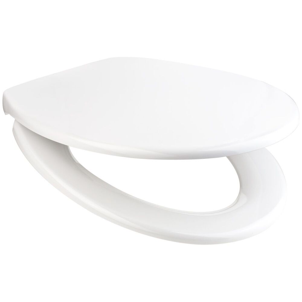 OPEN BOX Duschy White Oval Soft Close Toilet Seat