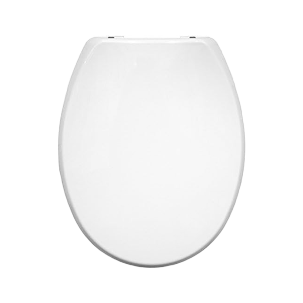 OPEN BOX Bemis 2850 Buxton STA-TITE White Thermoplastic Toilet Seat - 2850CPT