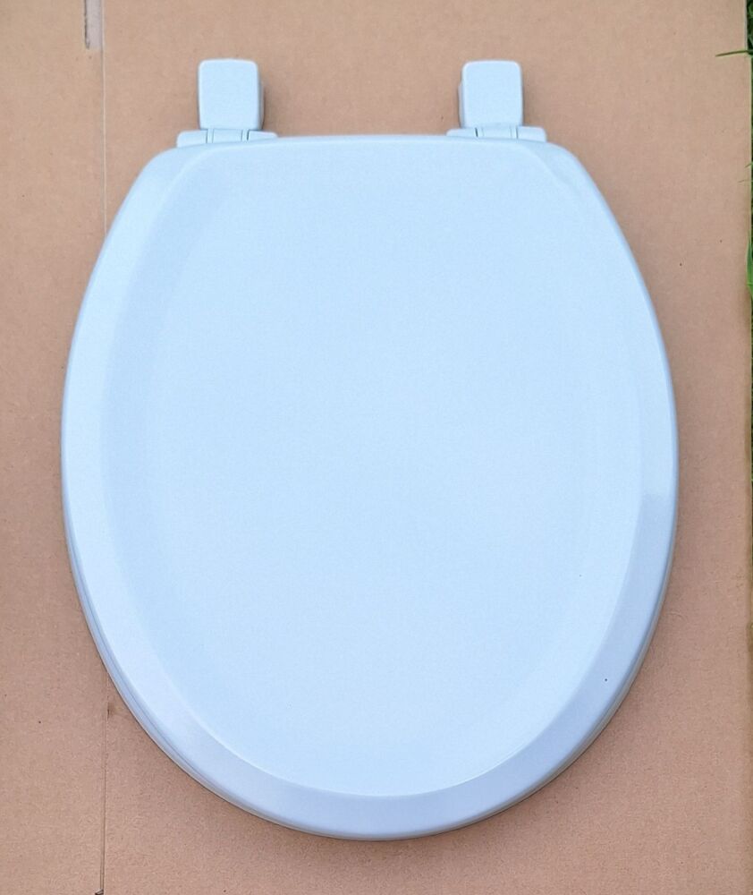 Open Box Bemis Whisper Grey Wood Slow Close Toilet Seat - 492