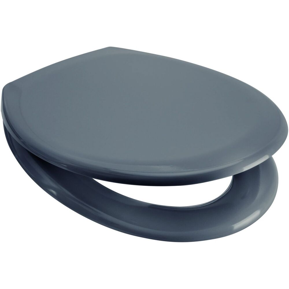 OPEN BOX Euroshowers  Denim Top Fix Slow Close Quick Release Toilet Seat - 84300