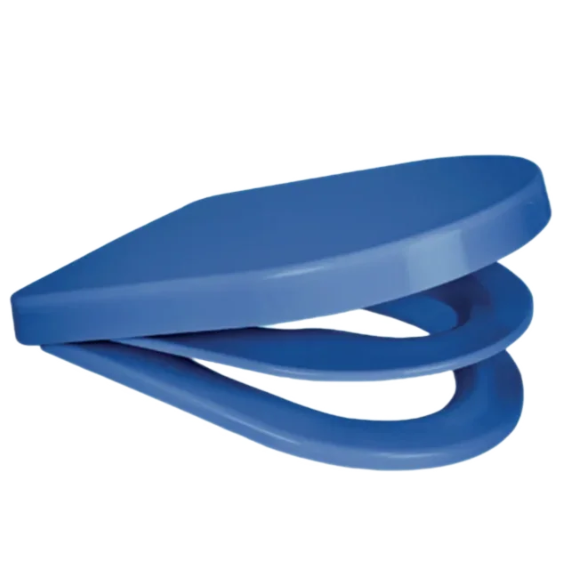 D Shape Potty Training Toilet Seat -  Blue Euroshowers 2 in 1 Multi Seat - 83084