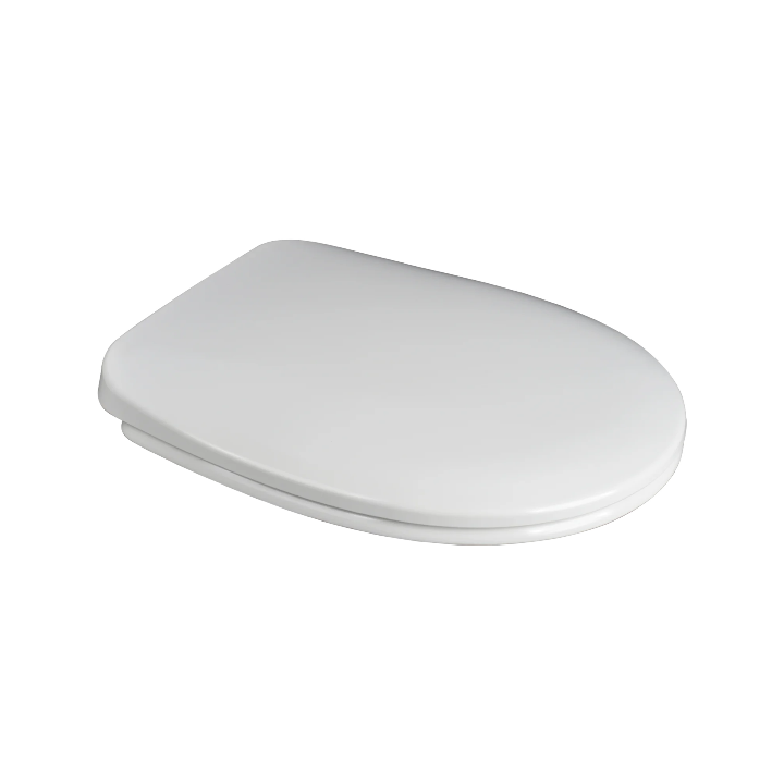 RTS Oval 360 mm wide Duroplast slow closing toilet seat finished in White
