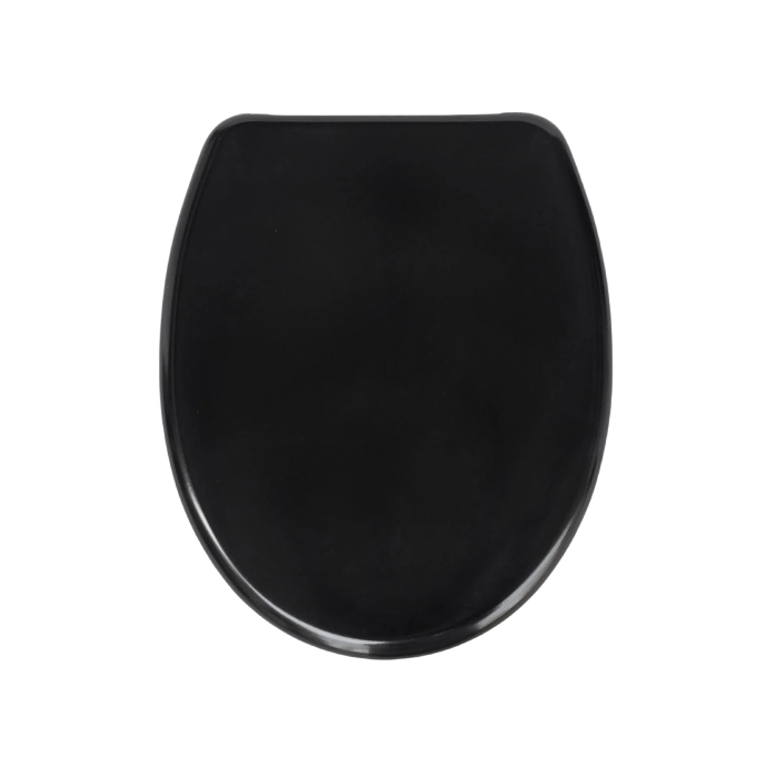 RTS Black Duroplast Top Fix Soft Close Quick Release Toilet Seat