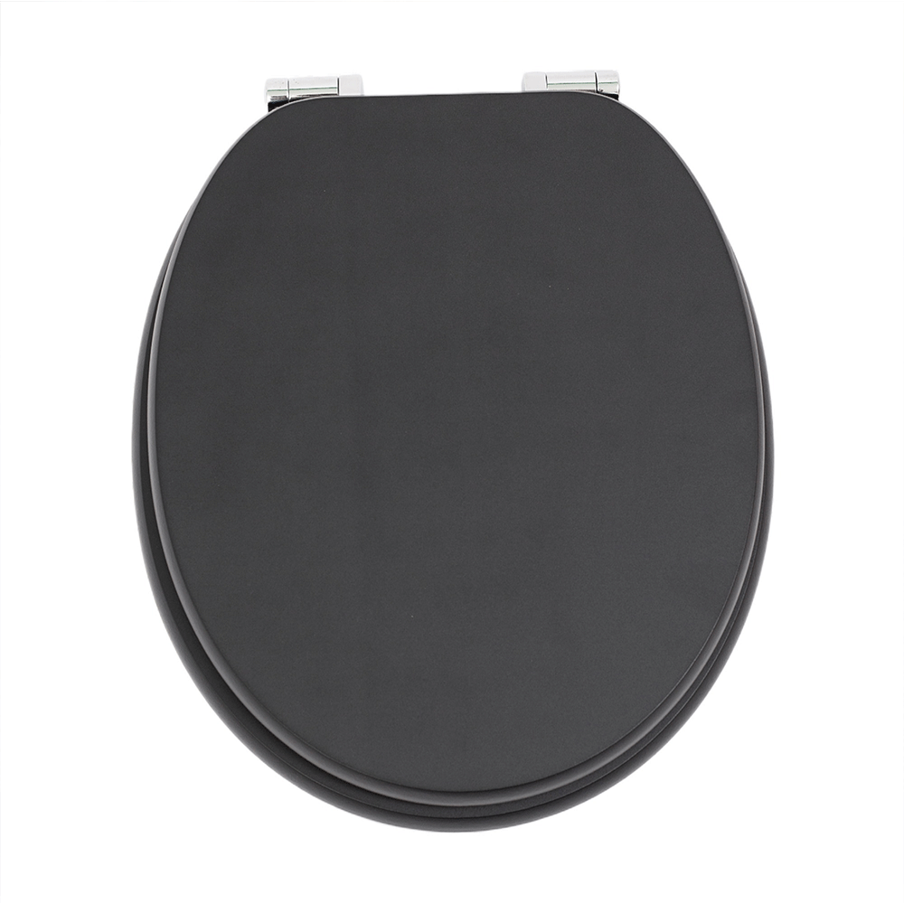 RTS Black MDF Soft Close Toilet Seat
