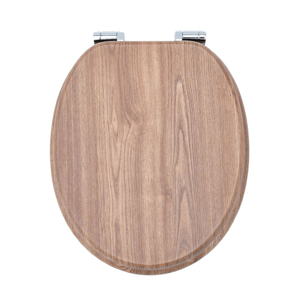 RTS Limed Oak MDF Soft Close Toilet Seat