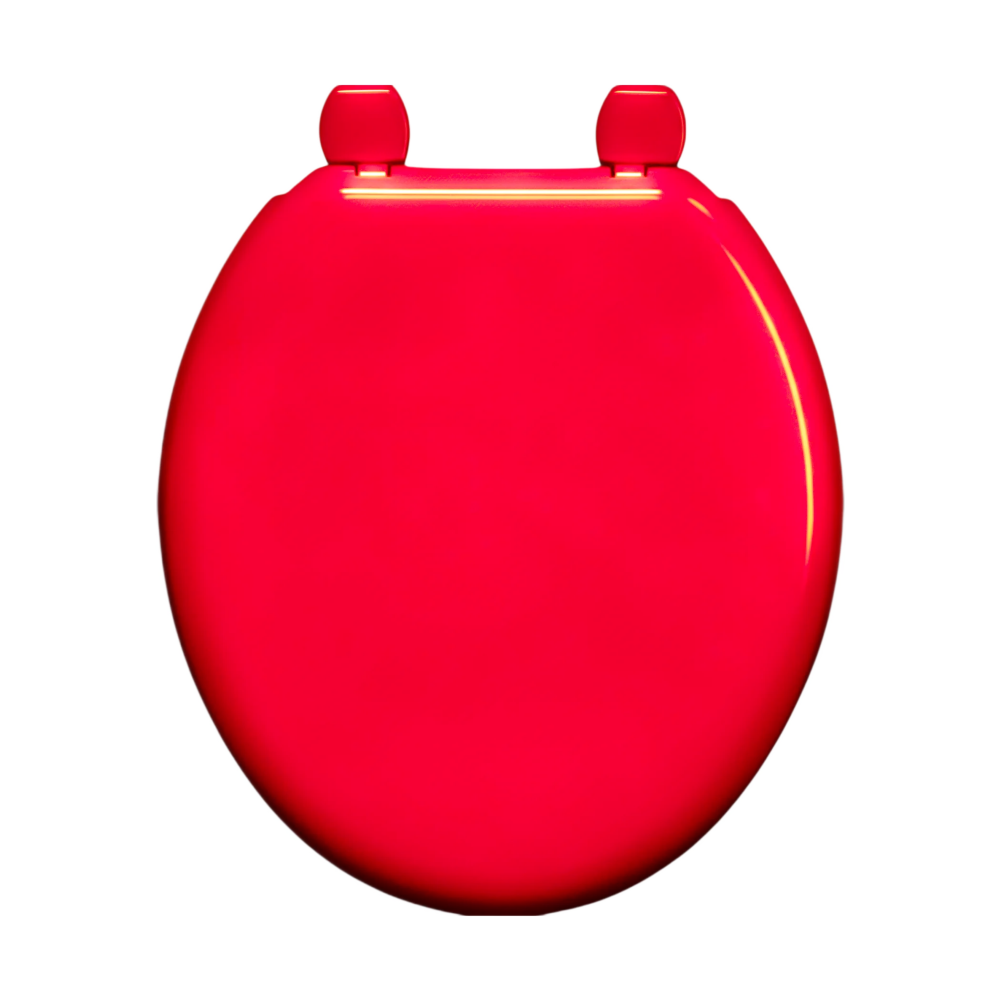 RTS Red Tecnoplast Plastic Toilet Seat