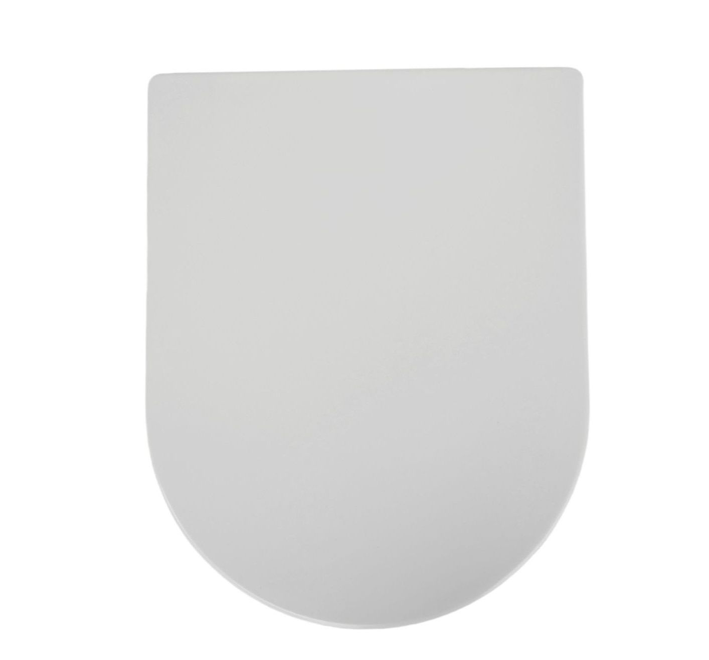 Slim Middle length D shape toilet seat