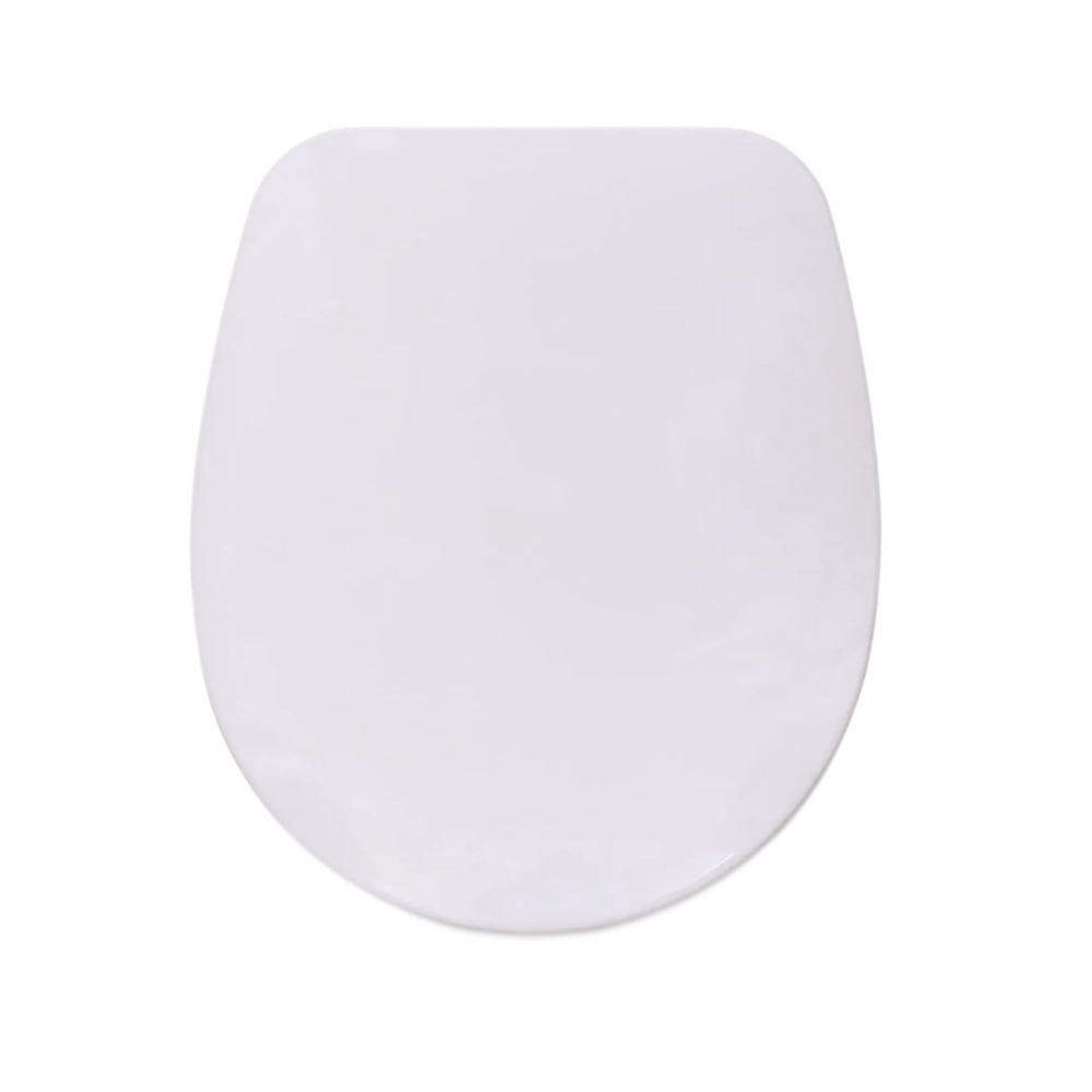 RTS Oval 360 mm wide Duroplast slow closing toilet seat finished in White