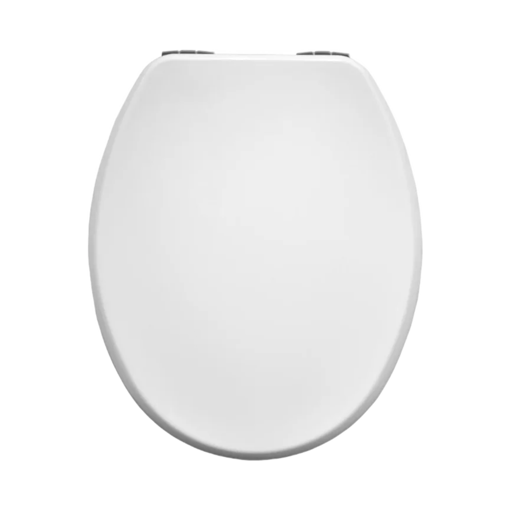 Bemis Asti Moulded Wood Slow Close Chrome Hinge Toilet Seat - 340580000