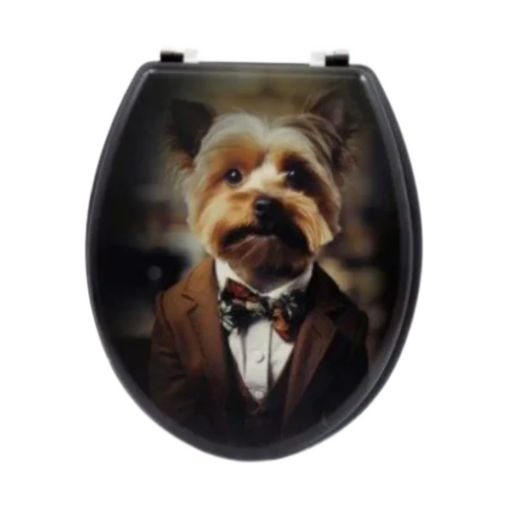 Yorkshire Terrier Dog MDF Toilet Seat