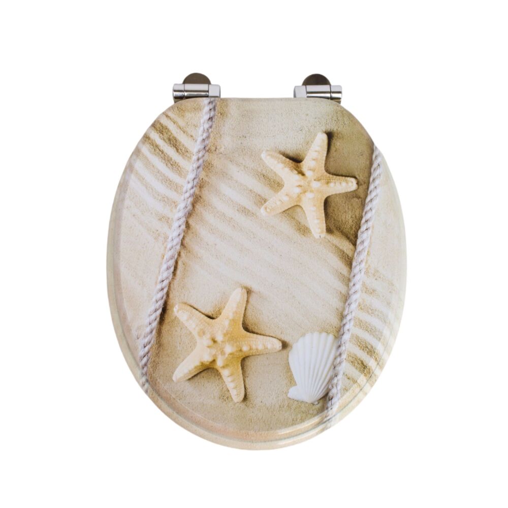 RTS Starfish Sand MDF Soft Close Toilet Seat
