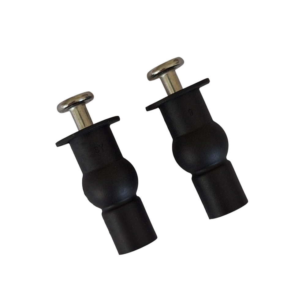 Top Fix Toilet Seat Grommets/Well Nuts -black
