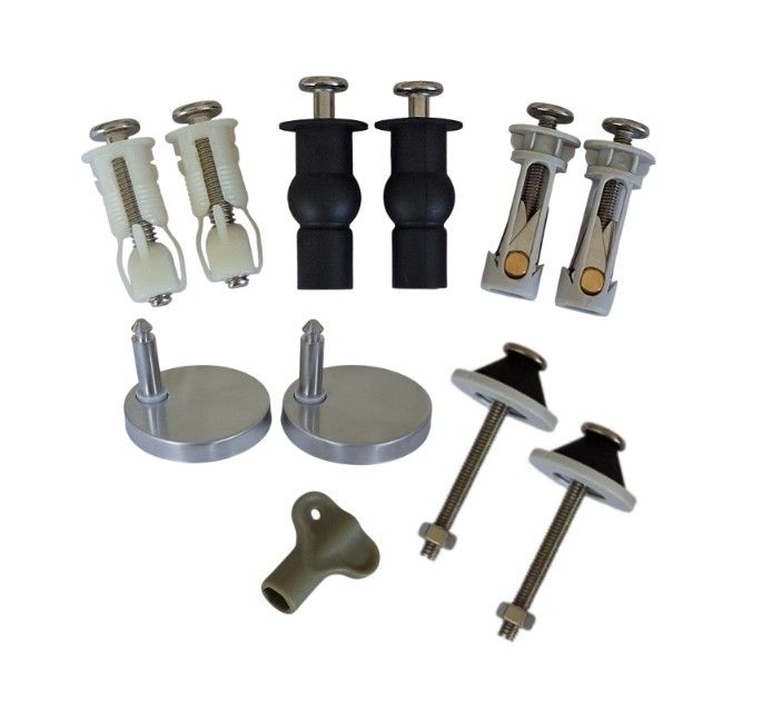 Toilet Seat Spare Parts - Toilet Seat Fixings Hinges Grommets Well Nuts Bot