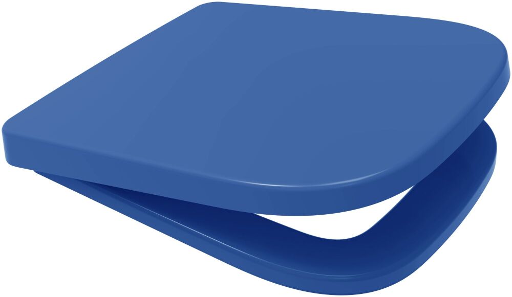 Euroshowers Blue V20 Square Slow Close Quick Release Toilet Seat - 87374