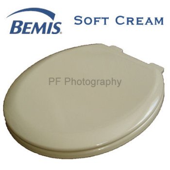 Bemis Soft Cream Colour Moulded Wood Toilet Seat
