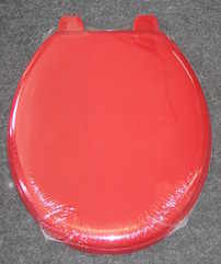Solid Red Tecnoplast Plastic Toilet seat by RTS