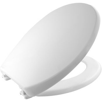 White Thermoplastic Toilet Seat by Bemis